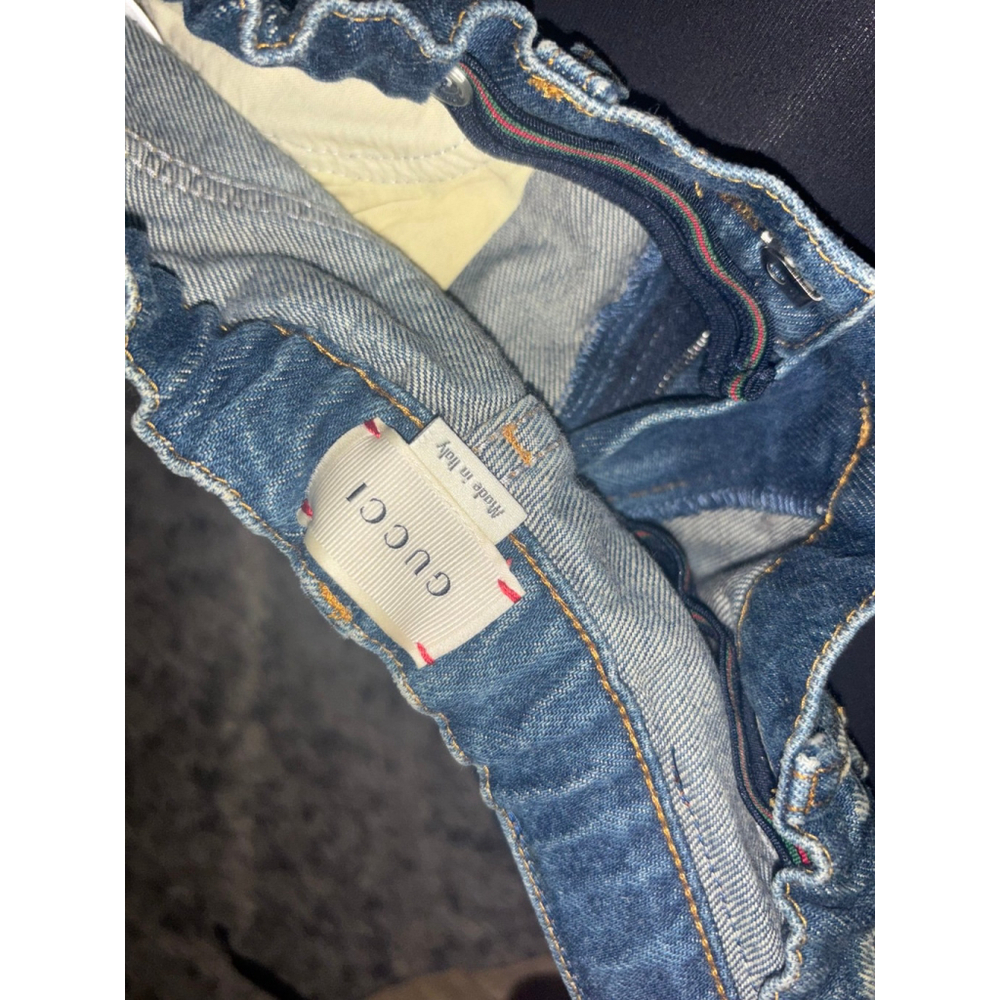 Gucci Kids Size 4 Jeans w/ Tie Dye Acid Wash NWOT - Picture 5 of 8